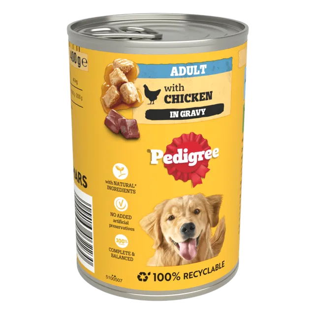 Pedigree Tins in Gravy – With Chicken
