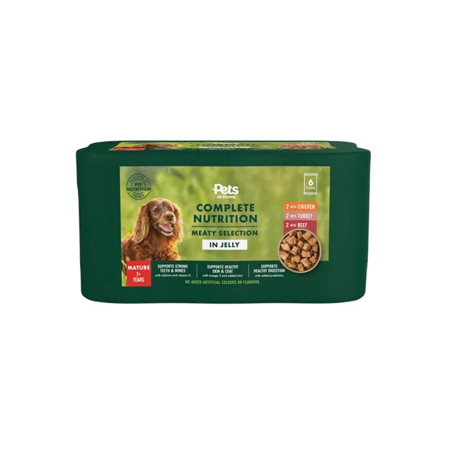 Pets at Home Complete Nutrition Mature Senior Wet – Beef in Jelly