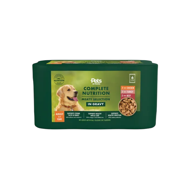 Pets at Home Complete Nutrition Meaty Selection in Gravy – —