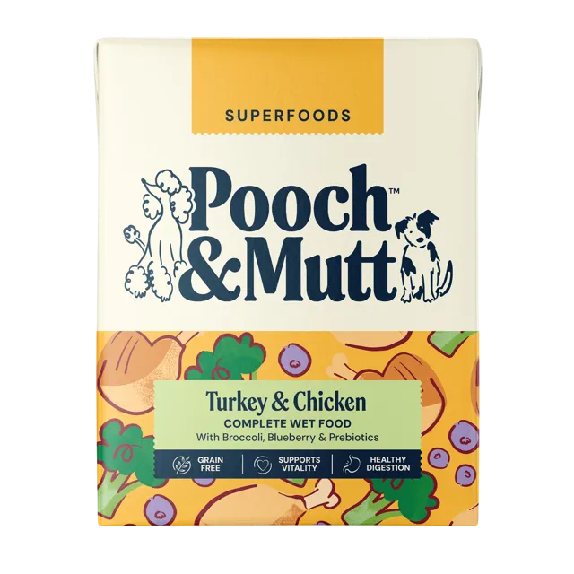 Pooch & Mutt Superfoods Wet Food – Turkey & Chicken