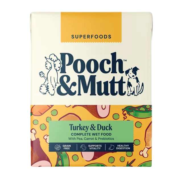 Pooch & Mutt Superfoods Wet Food – Turkey & Duck