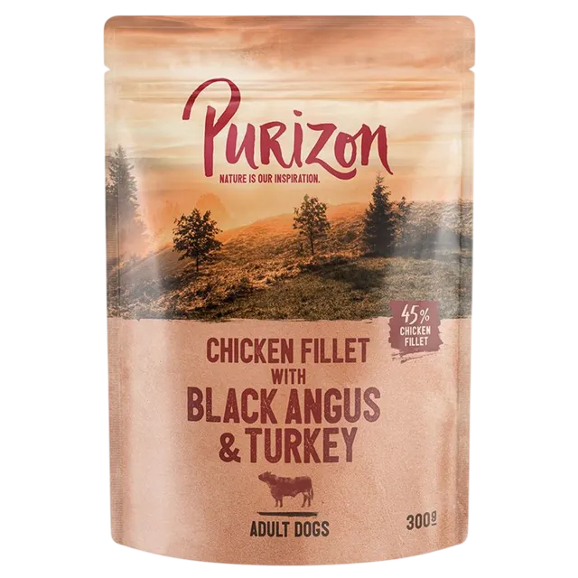 Purizon Adult Pouches – Black Angus & Turkey