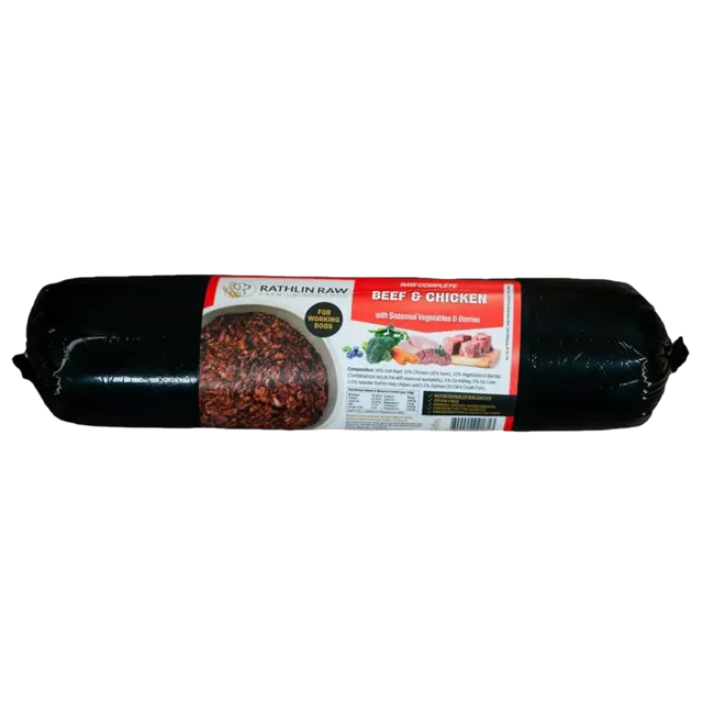 Rathlin Raw Complete – Beef and Chicken with Vegetables and Berries