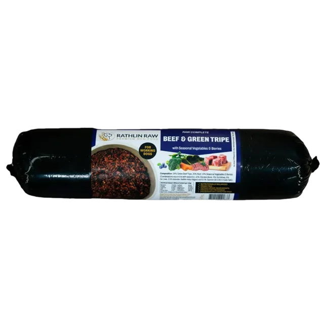 Rathlin Raw Complete – Beef and Green Tripe with Vegetables and Berries