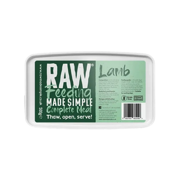 Raw Made Simple Complete Raw – Lamb