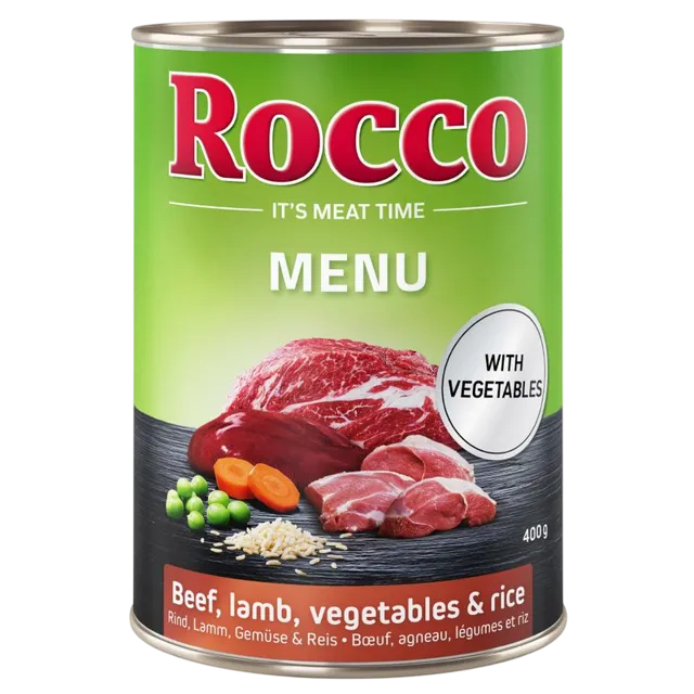 Rocco Menu – Beef, Lamb, Vegertables & Rice