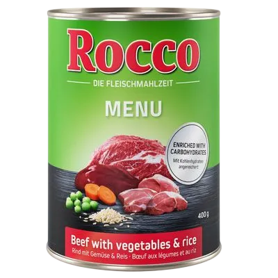 Rocco Menu – Beef With Vegetables & Rice