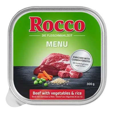 Rocco Menu Trays – Beef, Vegetables & Rice