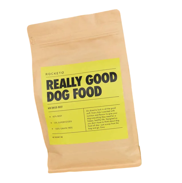 Rocketo Really Good Dog Food – Air Dried Beef