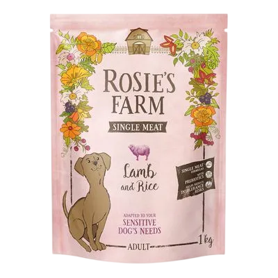 Rosie's Farm Single Meat Dry – Adult Lamb with Rice