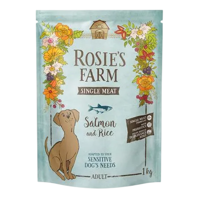 Rosie's Farm Single Meat Dry – Adult Salmon with Rice