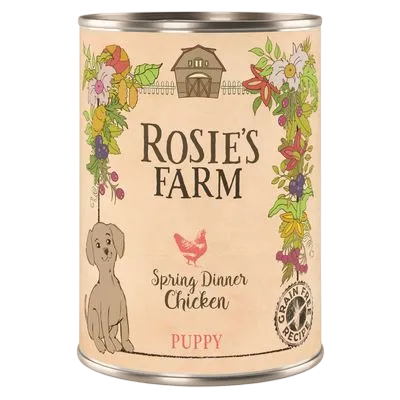 Rosie's Farm Traditional Wet – Puppy Spring Chicken Dinner