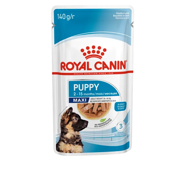 Royal Canin Maxi Puppy Chunks In Gravy – —