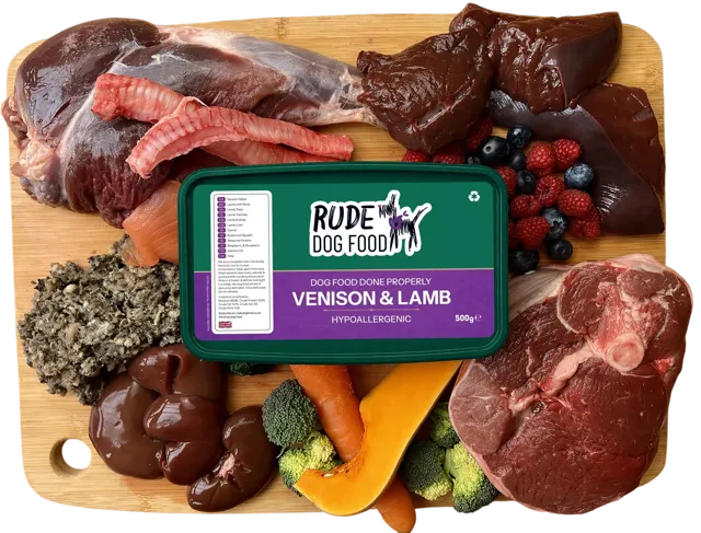 Rude Dog Food Hypoallergenic – Venison & Lamb