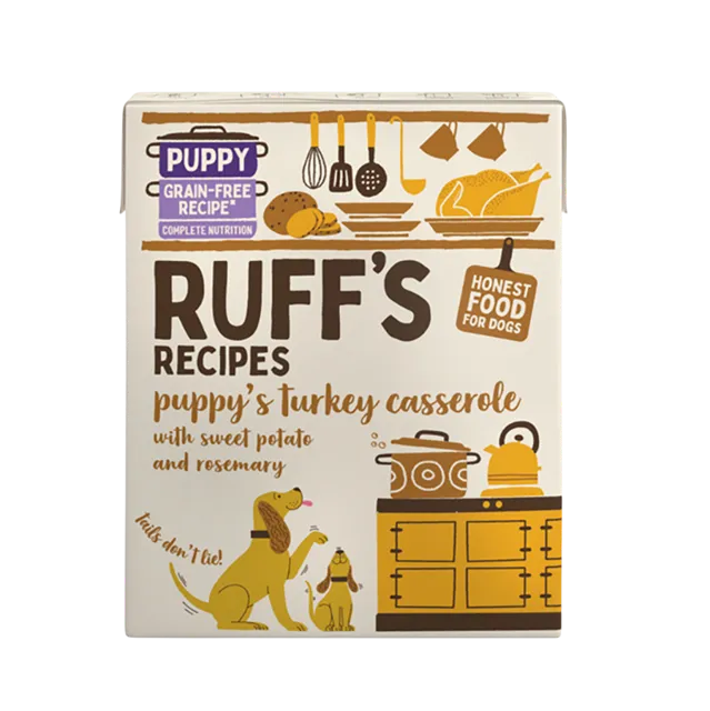 Ruff's Recipes Puppy Cartons – Puppy's Turkey Casserole