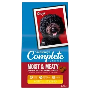 Sainsbury's Complete Nutrition Moist & Meaty – Tender Meaty Chunks with Beef