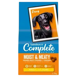 Sainsbury's Complete Nutrition Moist & Meaty – Tender Meaty Chunks with Chicken