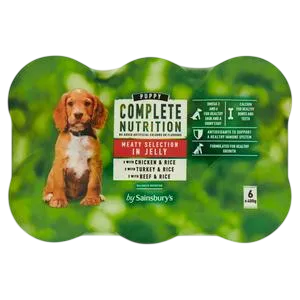 Sainsbury's Complete Nutrition Puppy Meat Selection in Jelly – —