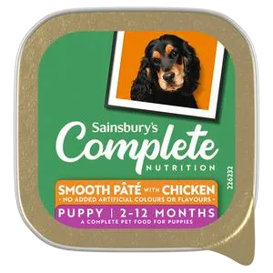 Sainsbury's Complete Nutrition Puppy Smooth Pate – —