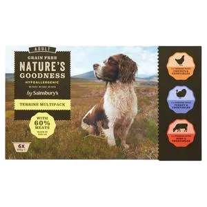 Sainsbury's Nature's Goodness Adult Wet Trays – Terrine with Turkey & Vegetables
