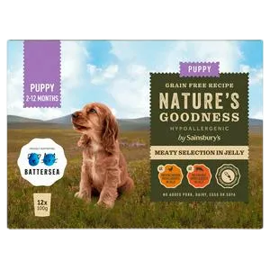 Sainsbury's Nature's Goodness Meaty Selection Pouches – Puppy in Jelly
