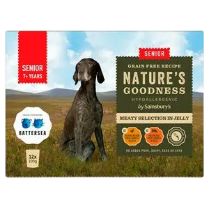 Sainsbury's Nature's Goodness Meaty Selection Pouches – Senior in Jelly