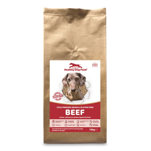 Salubrious Healthy Dog Food Cold-Pressed Grain and Gluten Free – Beef