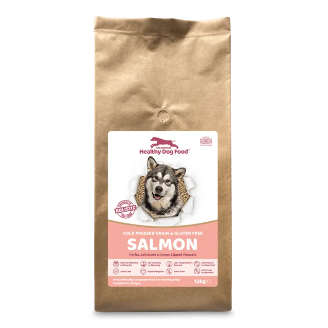 Salubrious Healthy Dog Food Cold-Pressed Grain and Gluten Free – Salmon