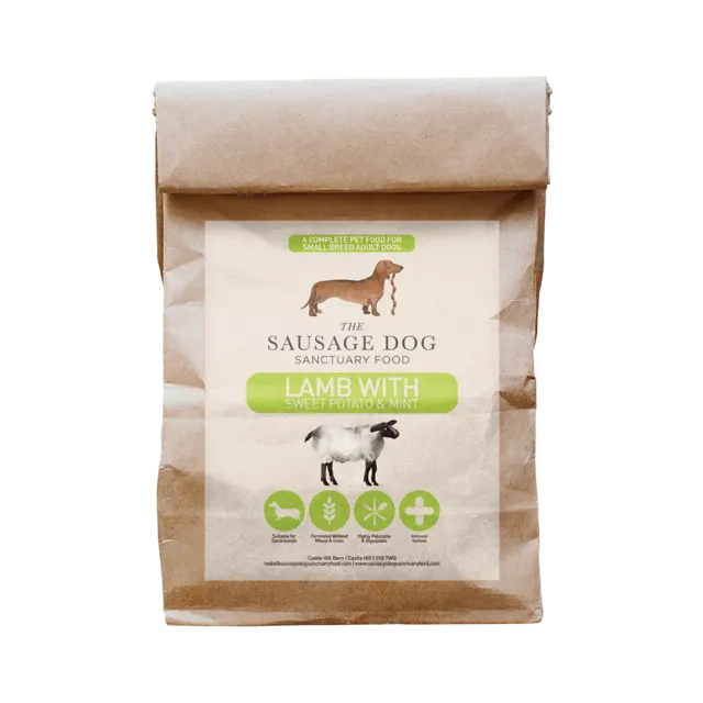 Sausage Dog Sanctuary Food Grain-Free Adult – Lamb With Sweet Potato & Mint