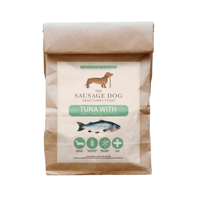 Sausage Dog Sanctuary Food Grain-Free Adult – Tuna With Sweet Potato & Broccoli