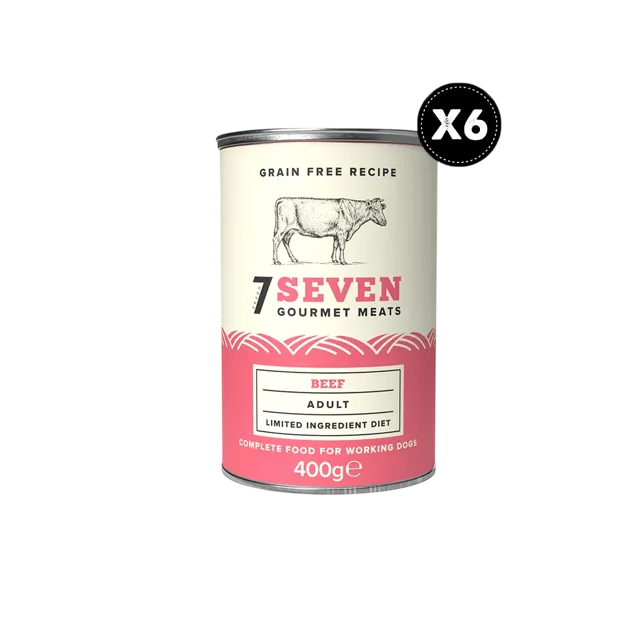 Seven Adult Tins – Beef