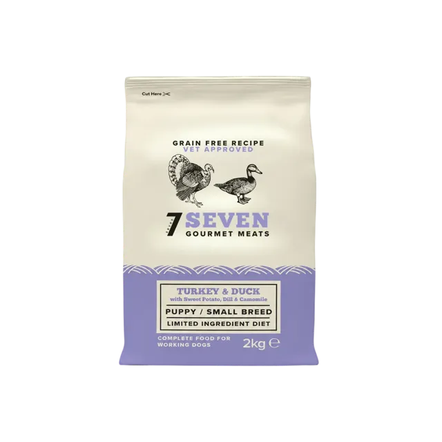 Seven Grain Free Puppy Small Breed – Turkey & Duck