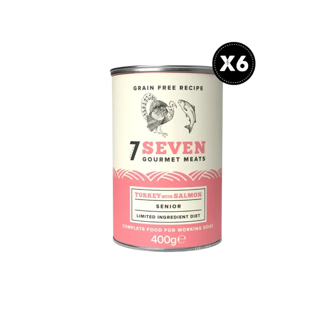 Seven Senior Tins – Turkey With Salmon