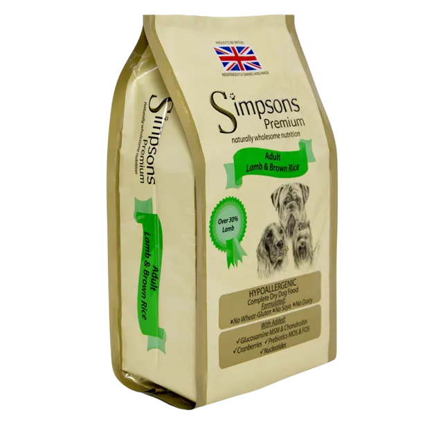 Simpsons Premium Adult – Lamb & Brown Rice