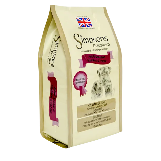 Simpsons Premium Adult Sensitive – Chicken & Potato