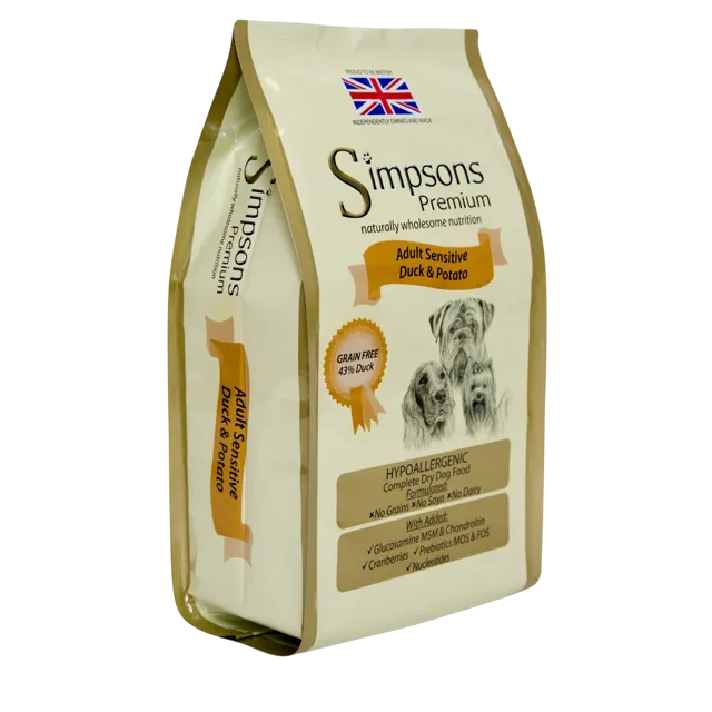 Simpsons Premium Adult Sensitive – Duck & Potato