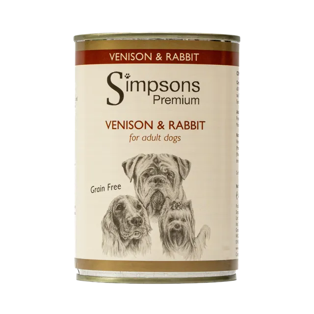 Simpsons Premium Adult Wet Food – Venison & Rabbit