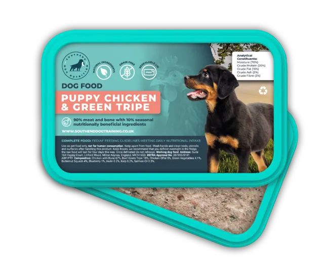 Southend Dog Puppy Raw Food – Chicken with Tripe