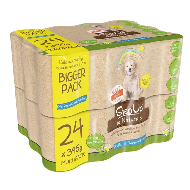 Step Up Wet Food Sensitive – Chicken With Fish (24 tins)