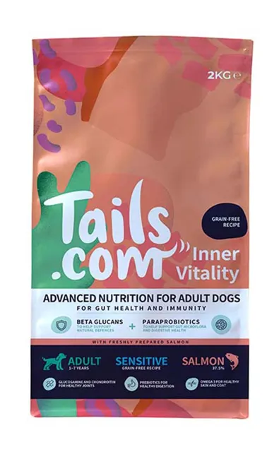 Tails.com Inner Vitality Dry – Adult Salmon & Sweet Potato — Sensitive Grain-Free