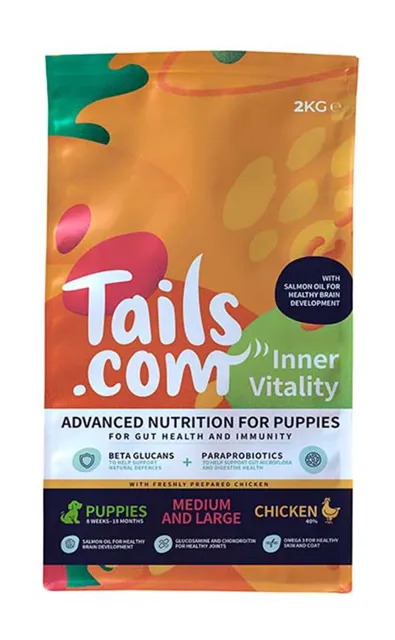 Tails.com Inner Vitality Dry – Puppy Chicken & Rice — Medium & Large