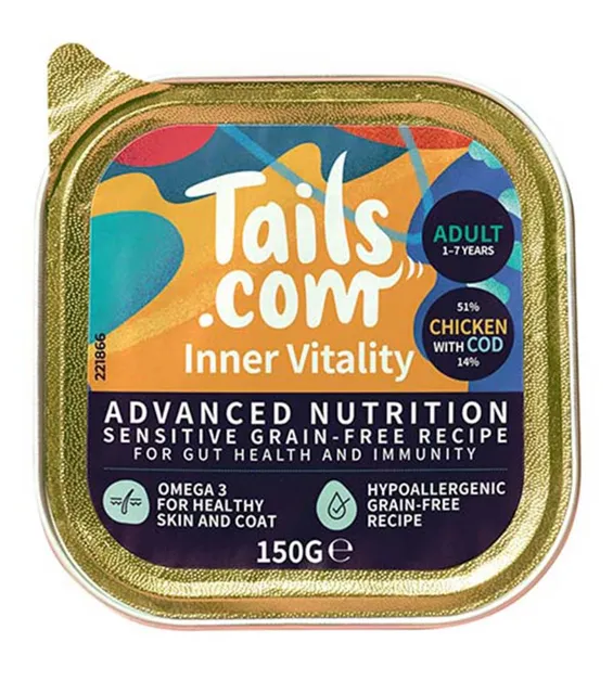 Tails.com Inner Vitality Wet – Adult Chicken & Cod — Sensitive Grain-Free