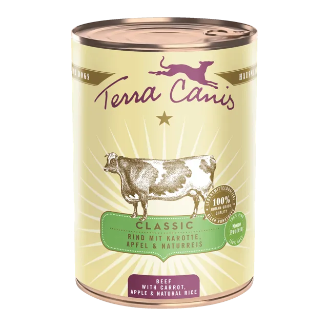 Terra Canis Classic – Beef with carrot, apple and natural rice