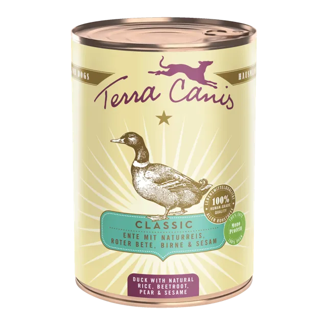 Terra Canis Classic – Duck with natural rice, beetroot, pear and sesame