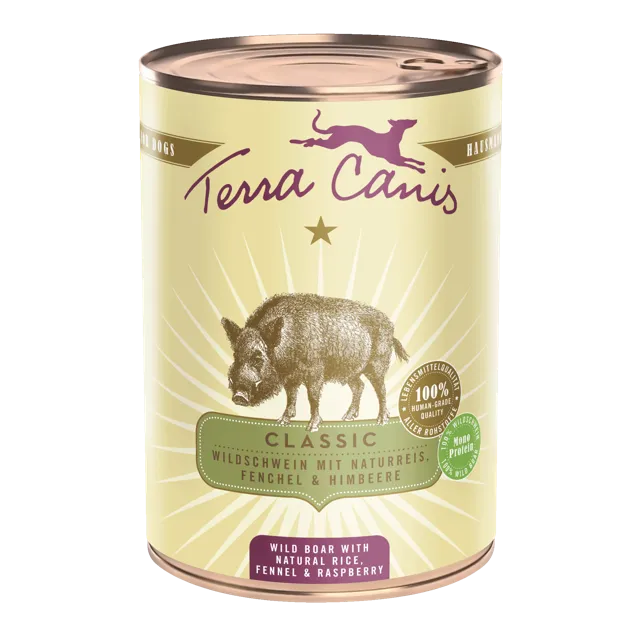 Terra Canis Classic – Wild boar with natural rice, fennel and raspberry