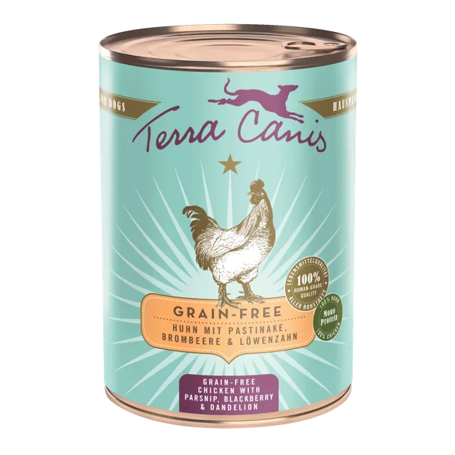 Terra Canis Grain-Free Wet Food – Chicken with Parsnip, Blackberry and Dandelion