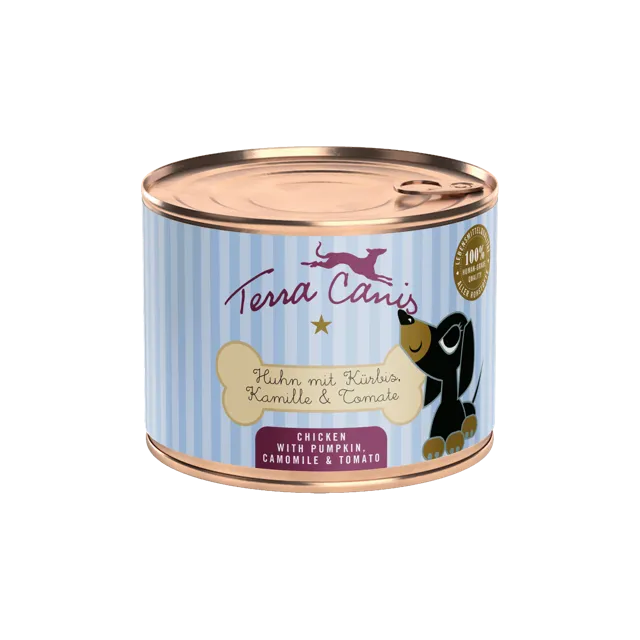 Terra Canis Puppy Wet Food – Chicken with pumpkin, chamomile and bee pollen