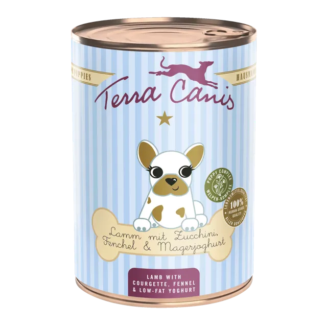 Terra Canis Puppy Wet Food – Lamb with zucchini, fennel and low-fat yogurt