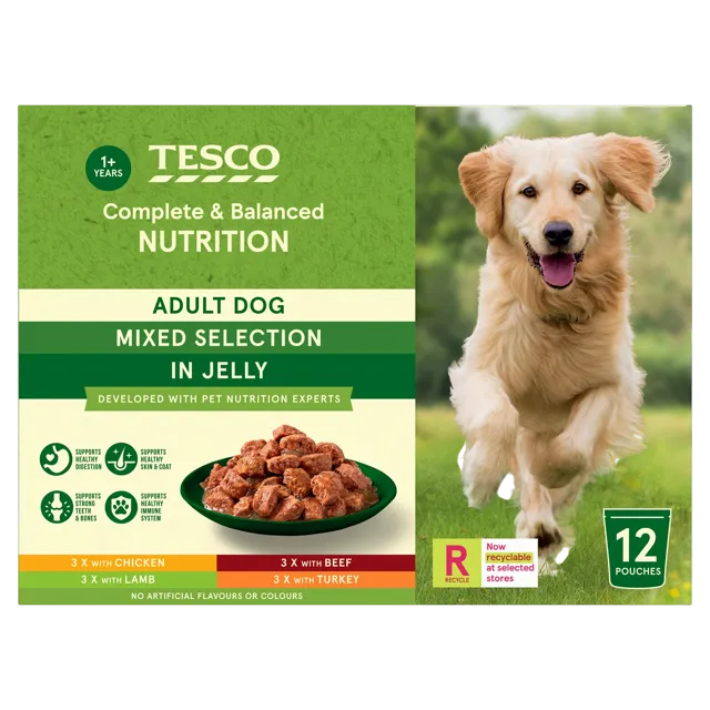 Tesco Adult Pouches Mixed Selection – In Jelly