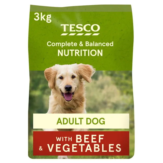 Tesco Complete & Balanced Nutrition Adult Dry – Beef & Vegetables